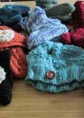 what I have been knitting for the two churches and the hospital aux