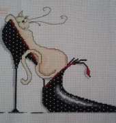 Polka Dot Shoe Cat