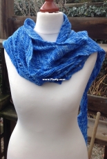 Tuch-Shawl  Blue by Claudia Dahnke-English,German-Free