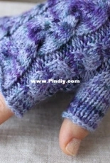Braided Cable Gloves by Valya Boutenko