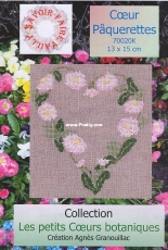 Savoir Faire Vailly 70020 - Coeur Paquerettes by Agnes Granouillac
