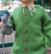 Grasshopper Cardi by Justyna Lorkowska - Summer Bugs Collection