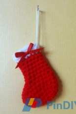 Miss Dolkapots Krafties- Christmas Stocking Ornament- Free
