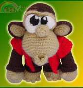 Delicious Crochet - Paola Navarro- Chuck the monkey