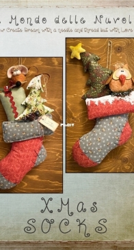 Il Mondo delle Nuvole - Ivana Lanciotti - Xmas Socks