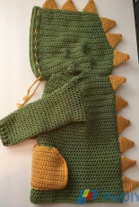 Kittys Kreations Boutique - Katerina Cohee - Dino or Dinosaur Hooded Sweater - Free