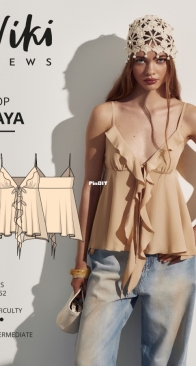 Viki Sews - Jaya Top - Джая топ - Sizes 34-52 - English, Russian