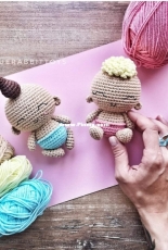 Blue Rabbit - Irina Tocelovska - Baby boy and baby girl