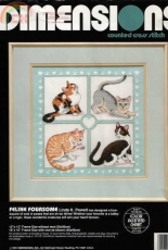 Dimensions 3715 Feline Foursome