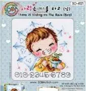 SO-4121 Love is sliding on the rain (boy)