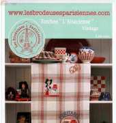 Les Brodeuses Parisiennes - Torchon LAlsacienne - Vintage
