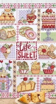 Sweet Treats SAL by Durene Jones from The World of Cross Stitching TWOCS 328 329 330 331 332 333 334 335 336 337 338 339 XSD