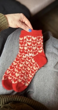 Groove is in the Heart Socks by Charlotte Stone - Stone Knits
