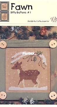 The Victoria Sampler - CJ15 - Bitty Buttons-1 - Fawn by Cathy Jean