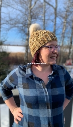 Chubby Buttons Beanie by Cozy Up Knits-Free