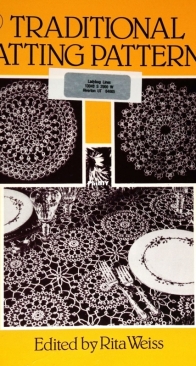Traditional Tatting Patterns by Rita Weiss - 1986
