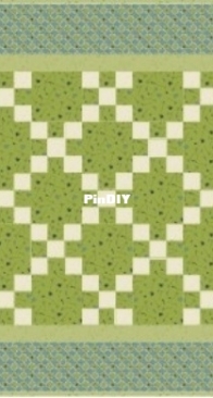 Connecting Threads - Baby Nine Patch in Blue and Green - Free