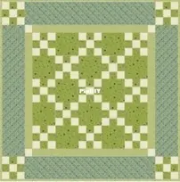 Connecting Threads - Baby Nine Patch in Blue and Green - Free