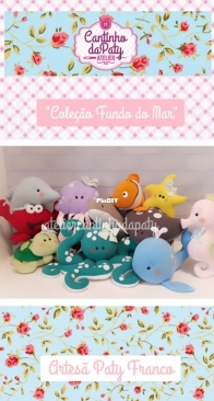 Cantinho da Paty Atelier - Paty Franco - Deep Sea Collection - Coleçao Fundo do mar - Portuguese