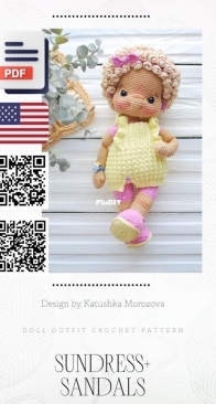 Handi Hats Design - Lollipop Dolls - Katushka Morozova - Sunndress + Sandals