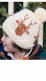 Kids Nordic Rudolph Hat-Gina Michele-Free