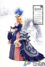 Annies Calendar Bed Doll Society - Victorian Lady Centennial - Miss September 1993 - Russian Translated