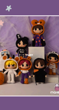 Mareva Crochet - Jacqueline - BTS Halloween: Cookie,  Chimy,  Koya, Tata, Shooky, Mang, RJ - Spanish