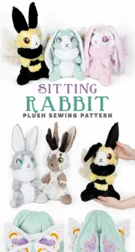 Sew Desu Ne? - Choly Knight - Sitting Rabbit Plush - English