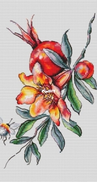 Kuznetsova Stitch - KS/24-12 - Pomegranate Blossom by Anna Kuznetsova