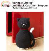 Vannas Choice Pattern 90695AD: Amigurumi Black Cat Door Stopper