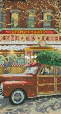 Design Works 5926 - Route 66 Christmas Diner XSD