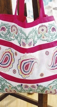 Perfectly Paisley - Tote Bag by Carol Thornton from Cross Stitch Gold 116