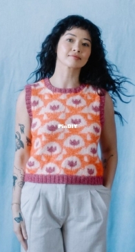 Quite Contrary Colourwork Vest by Sylvia Watts-Cherry - Hobbii - Free