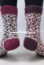 Sheep Shuffle Socks by Sophie McKane