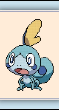 Cross Stitch Quest - Pokémon - Sobble - Free