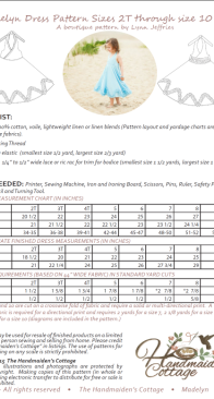 The Handmaidens Cottage - Madelyn Dress - Sizes 2y-10y