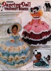 Annies Attic- Virginia Zartman - 879405 Dancing Doll Trinket Boxes - English