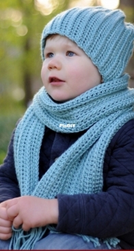 Stitch of Nature - Jenia Daugherty - Stone Lake Slouchy Hat and Scarf