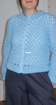 Realm Designs - Beth Povey - Zip Up Crochet Bomber
