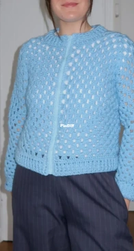 Realm Designs - Beth Povey - Zip Up Crochet Bomber