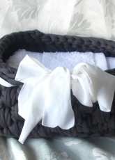 Crocheted basket