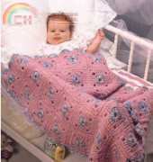 Lesley Pridgen - Pink Perfection Baby Granny Afghan - Free