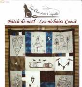 Un Chat dans laiguille 636 Patch de Noel - Les nichoirs - Coeur