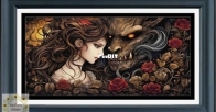 Beauty and The Beast by Sunflower Stitches.
