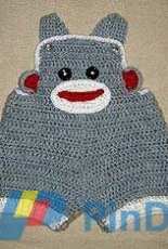 Cathyrens Designs 86 - Cathy Ren - Baby Sock Monkey Overalls