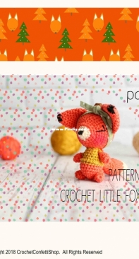 Crochet Confetti Shop - Irina Moilova - Little Red Fox