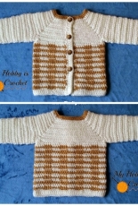 My Hobby is Crochet - Kinga Erdem - Unisex Baby Sweater Heartbeat  - FREE