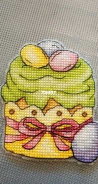 Easter Cupcake With Eggs by Elena Tiunova