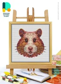 Awesome Pattern Studio - CS3230 - Mandala Syrian Hamster XSD