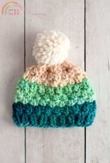 Simple Bulky Moss Stitch Baby Hat by Fairmount Fibers Design Team-Free